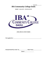 IBA Community College Dadu - Sukkur IBA