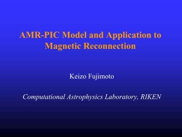 AMR-PIC model and application to magnetic reconnection