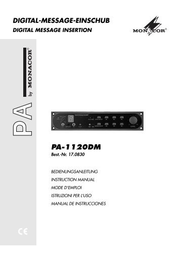 PA1120DM - Monacor