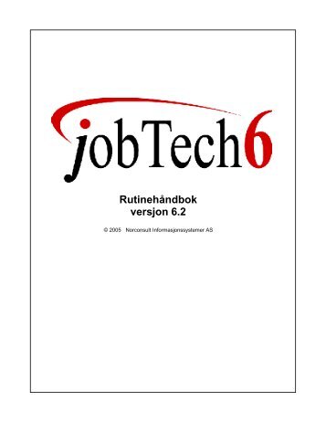 JobTech Rutinehåndbok - Norconsult