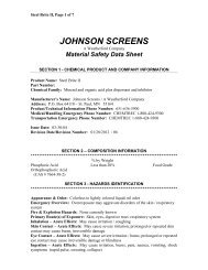 Steel Brite II MSDS Sheet.pdf - Johnson Screens