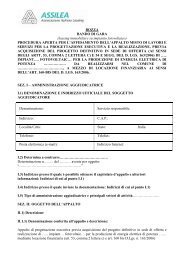 BOZZA BANDO DI GARA (leasing immobiliare su impianto ... - Assistal