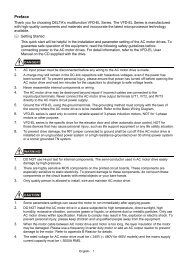 VFD-EL Quick Start Manual