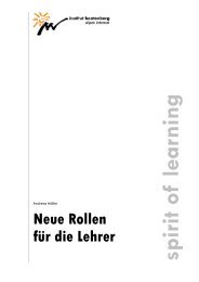 Neue Rollen für die Lehrer - Bertelsmann Stiftung