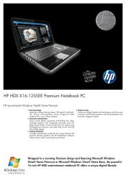 HP HDX X16-1255EE Premium Notebook PC ... - am4computers