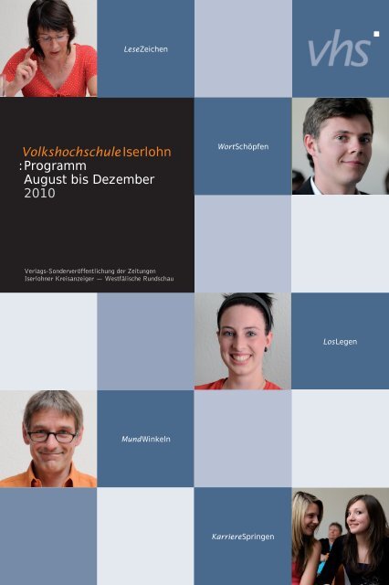 VolkshochschuleIserlohn : Programm August bis Dezember 2010
