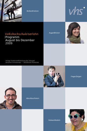 VolkshochschuleIserlohn : Programm August bis Dezember 2009
