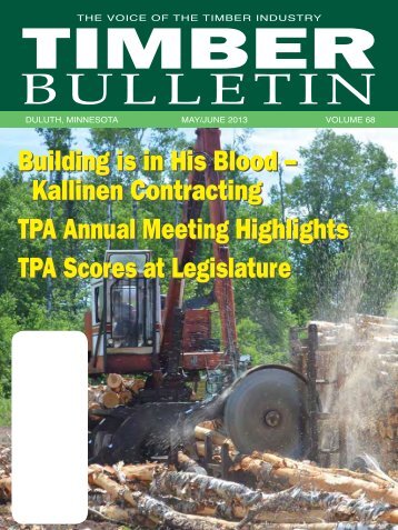 Timber Bulletin May/Jun - Minnesota Forest Industries