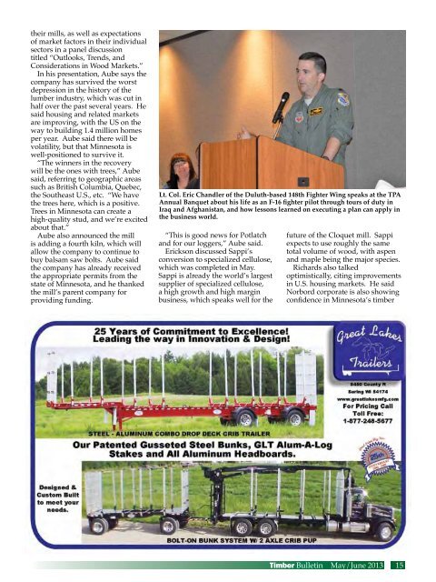 Timber Bulletin May/Jun - Minnesota Forest Industries