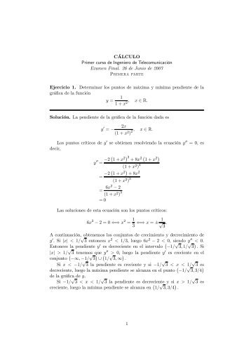 Soluciones del Examen Final