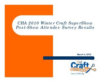 Css Survey Results - Craft and Hobby Association