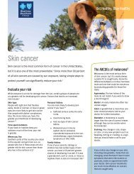 Wellness Flyer: Skin Cancer - Time Well Spent - BCBSGa