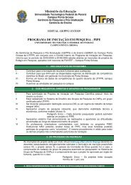 MinistÃ©rio da EducaÃ§Ã£o EDITAL GEPPG 03/2009 ... - UTFPR