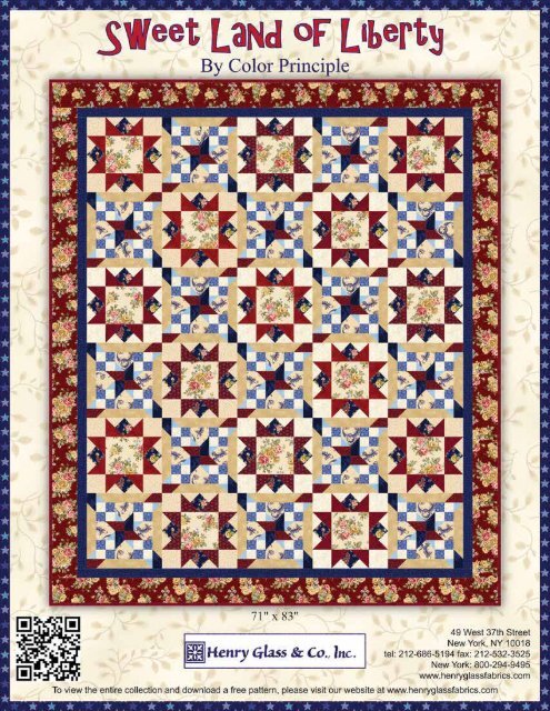 Sweet Land of Liberty Quilt - Henry Glass & Co