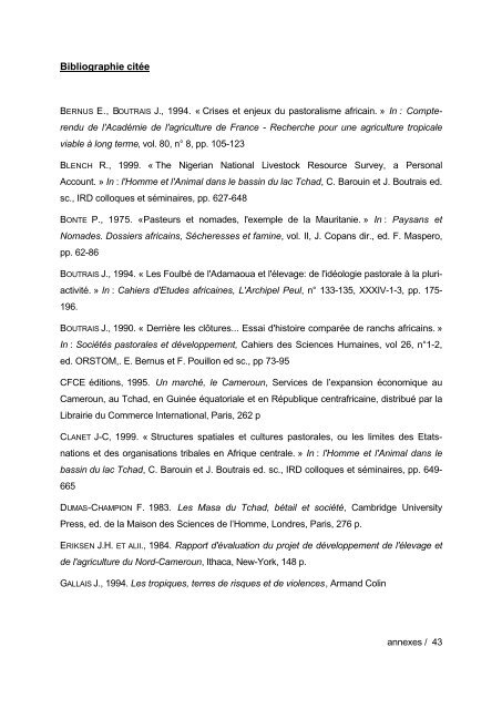 liste des sigles utilises - Institut Agronomique MÃ©diterranÃ©en de ...