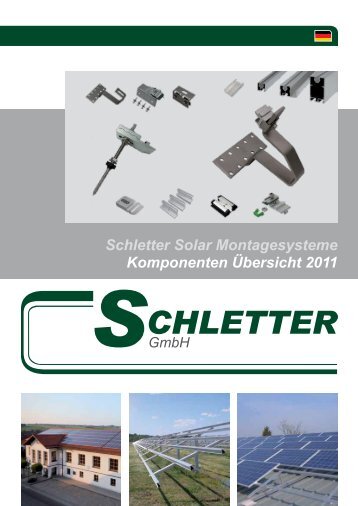 Schletter Solar Montagesysteme Komponenten ... - Abakus solar AG