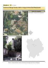 Colonna di Borgo Canale - Geo-Portale del Comune di Bergamo