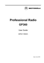Motorola GP360 manual