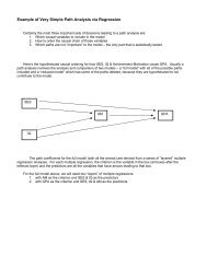 Example of Very Simple Path Analysis via Regression