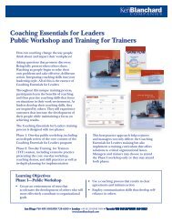 Coaching T4T MK0388.indd - The Ken Blanchard Companies