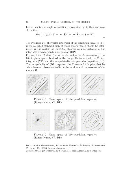 Lecture notes - Institut fÃ¼r Mathematik - TU Berlin