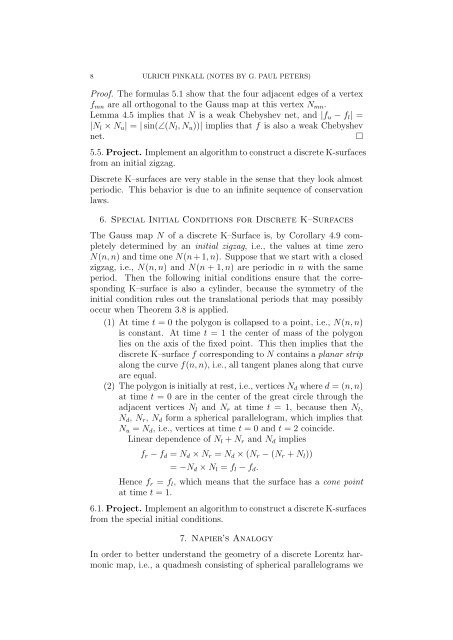 Lecture notes - Institut fÃ¼r Mathematik - TU Berlin