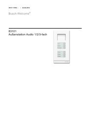 Busch-WelcomeÂ® 83101 AuÃenstation Audio 1/2/3-fach