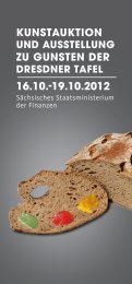 KunstauKtion und ausstellung zu gunsten der dresdner tafel 16.10.