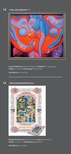 KunstauKtion und ausstellung zu gunsten der dresdner tafel 16.10.