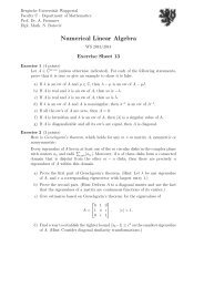 Exercise Sheet 13 - Bergische UniversitÃ¤t Wuppertal