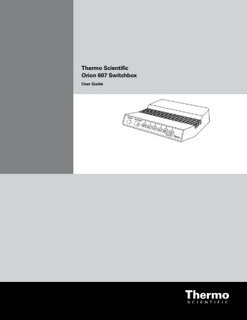 Thermo Scientific Orion 607 Switchbox - Thermo Scientific Home Page