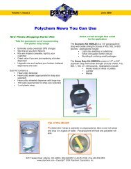 Polychem News You Can Use 2009 June