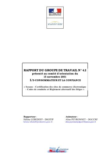 L'e-consommateur et la confiance (.PDF 149 k) - Awt