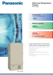 MDF-U5386S-PE flyer - Panasonic Biomedical