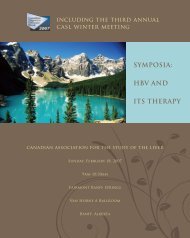 SYMPOSIA: HBV AND ITS THERAPY - The Canadian Association of ...