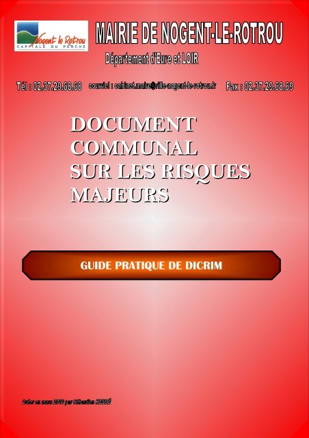 document communal sur les risques majeurs - Nogent-le-Rotrou