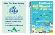 Fahrtjournal - ADAC Oldtimerfahrt Hessen-Thüringen