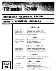 Magyar TÃ¶rtÃ©nelmi Szemle. II. Ã©vf. 3. szÃ¡m. (pdf)