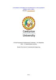 ECE-1 CENTURION UNIVERSITY OF TECHNOLOGY ...