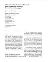 A Tutorial on Wavelets from an Electrical Engineering ... - IEEE Xplore