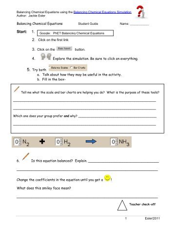 balancing chemical equations student sheet.pdf - PhET