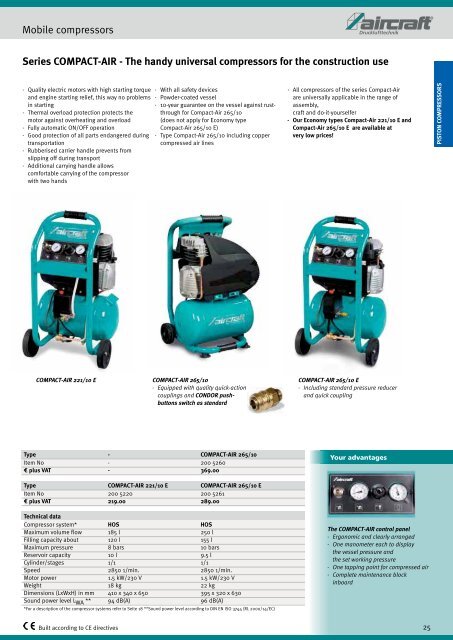 Compressors / compressed air - DMK