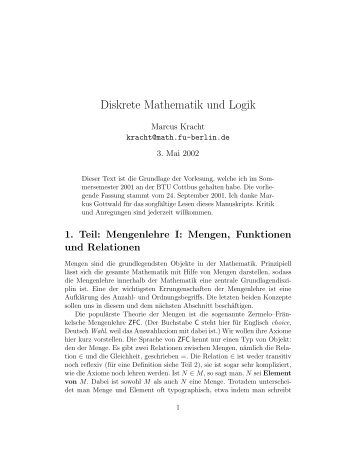 Diskrete Mathematik und Logik - Fehler/Fehler