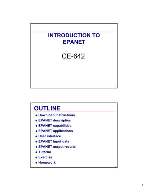 Download Epanet 2.0