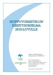 huippuvoimistelun kehitysohjelma 2010-luvulle - Suomen ...