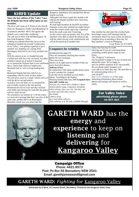 Kangaroo Valley Voice - Lazyfish Technology