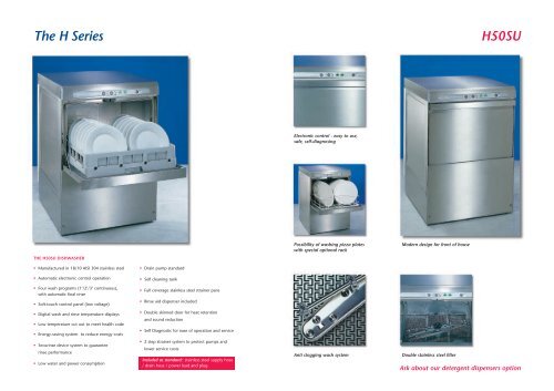 H50SU 4pp dishwasher - Hobart Food Equipment