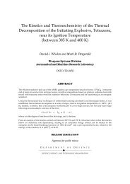 The Kinetics and Thermochemistry of the Thermal Decomposition of ...