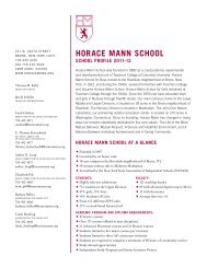 HORACE MANN SCHOOL