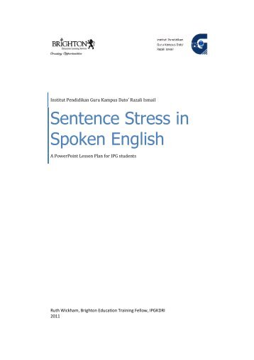 Sentence Stress in Spoken English